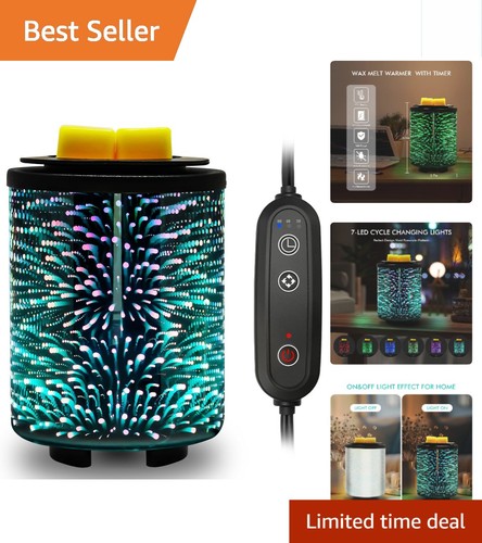 Art glass electric wax warmer - art-glass,