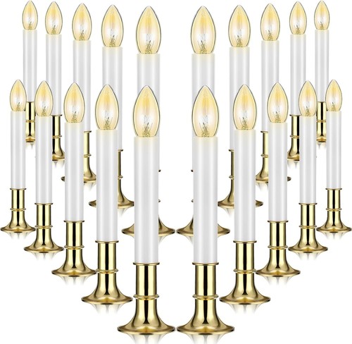 20pcs christmas window candles - window,