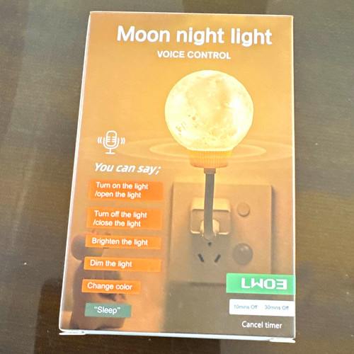 Led moon lamp plug - lamp, usb