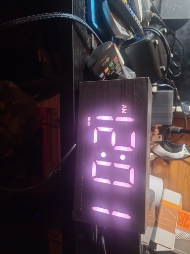 Lcd alarm clock power charging - clock,